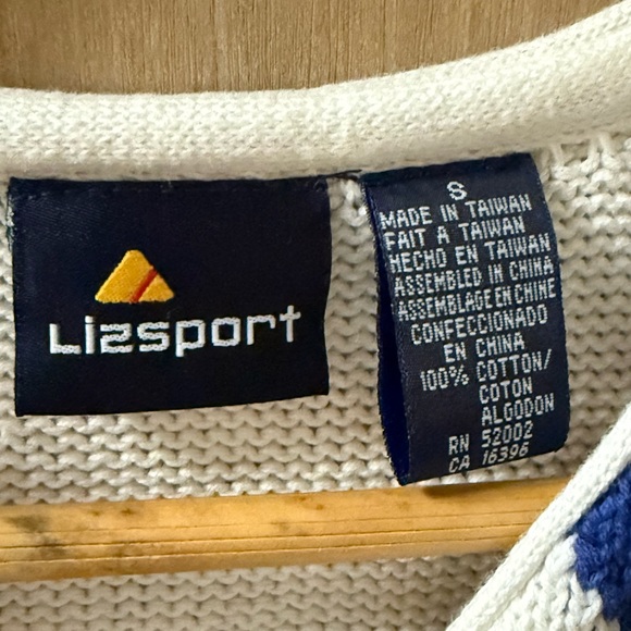 Liz Sport Women’s Argyle and Cable Knit Cardigan from the 80s/90s - Picture 3 of 5